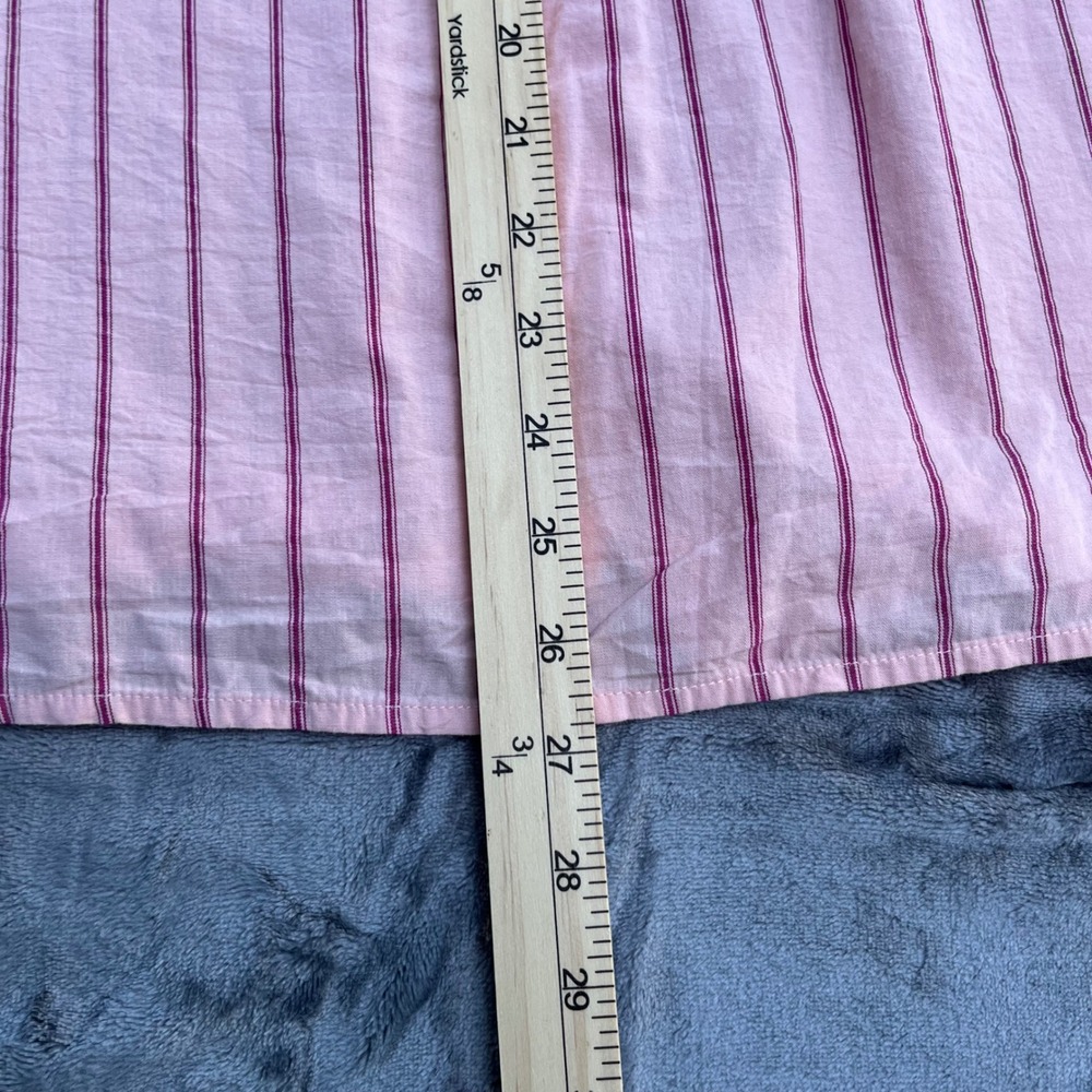 Wonderly Pink Burgundy Striped Button Down Shirt Long Sleeve Plus 4X NWT - Picture 4 of 9